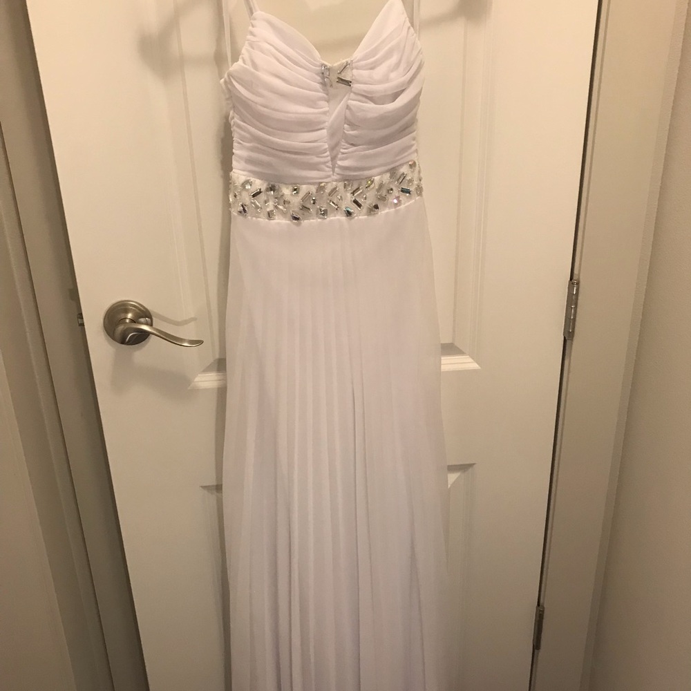 White Dress with sparkling accents like new